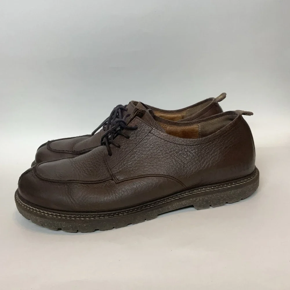 Birkenstock Mens Oxford Leather Size‎ 42 US Size 9 Timmins Brown  Lace Up EUC